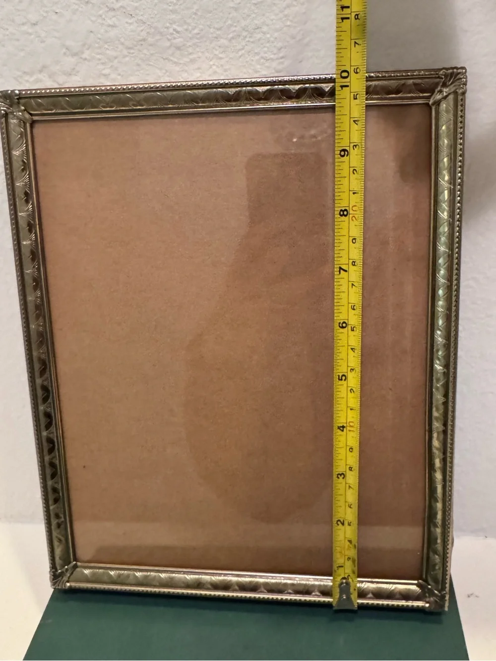 Vintage Brass 8x10 Victorian Style Picture Frame, No easel